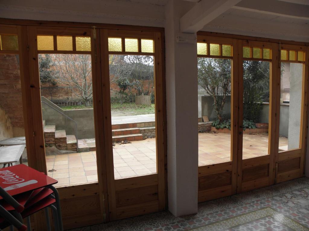 Hostal Cal Pla Sant Llorenc Savall Exterior foto